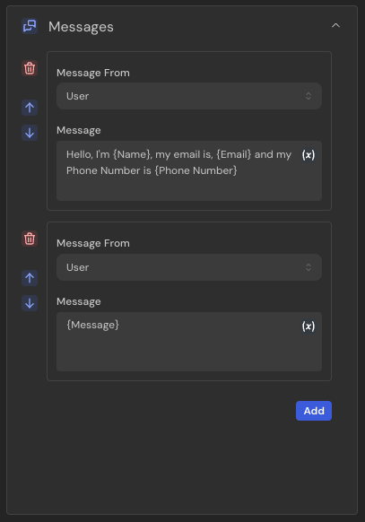 Gemini Element Configuration Messages